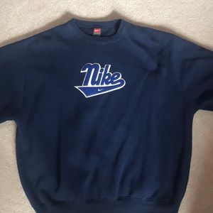 Navy Blue Nike Crew Neck